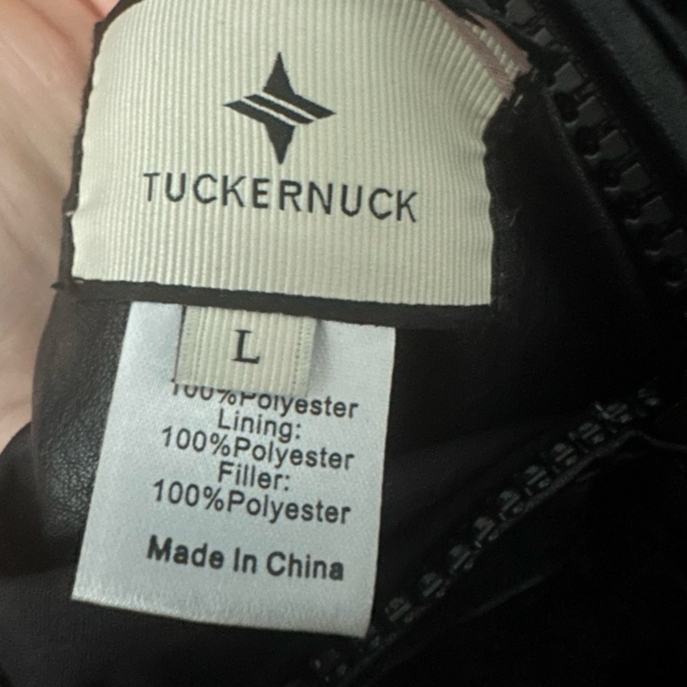 Tuckernuck Beckham reversible Black faux shearling and leather Vest - Picture 9 of 9
